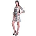 thumbnail image 3 of Moomaya Robe Courte Imprimée pour Femmes, Manches Évasées, Coupe Droite, Robes pour Femmes, Vêtements d'Été Décontractés, 3 of 6