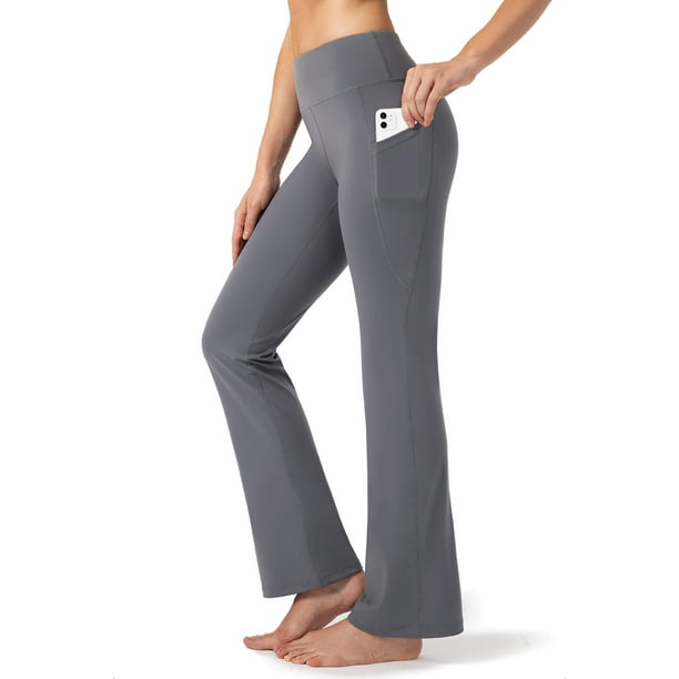28/30/32/34 Inseam Women's Bootcut Yoga Pants Long Bootleg