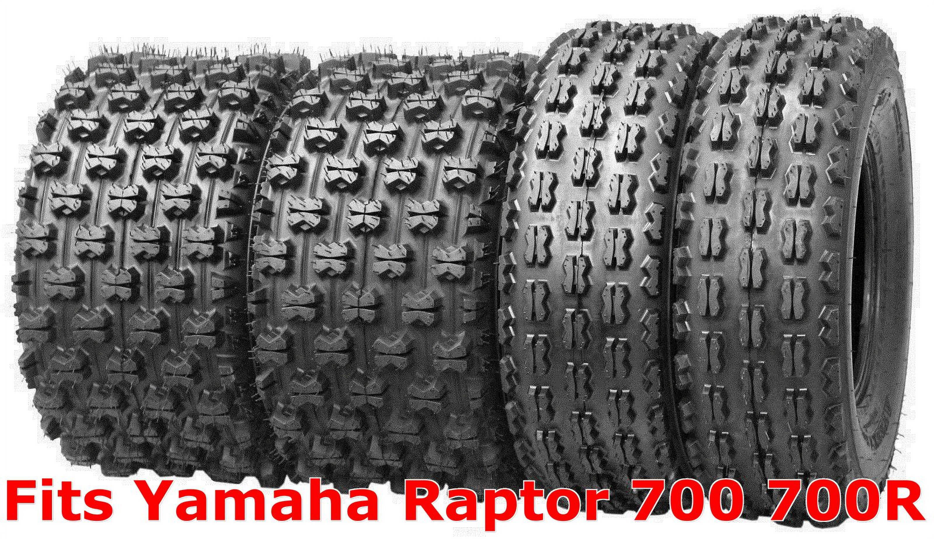Set 4 Wanda Sport ATV tires 22x7-10 & 20x10-9 Yamaha Raptor 700 700R GNCC Race 
