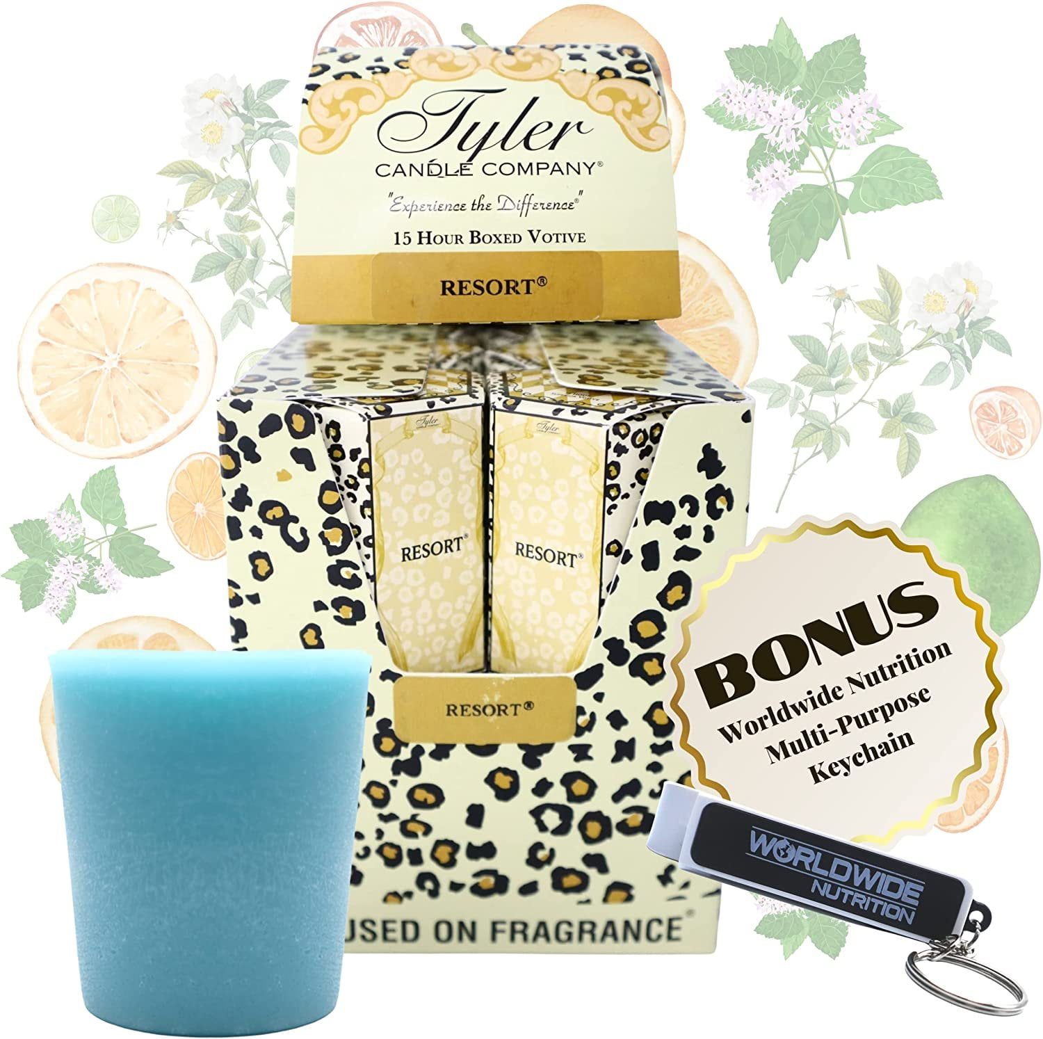 Tyler Candle Company Resort Votive Candles Luxury Scented Candle with