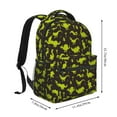 thumbnail image 2 of Haiem Cute Cartoon Dinosaurs Green Silhouette Pattern Printed School Backpack,Casual Travel Lightweight Backpack,Durable Comfortable Multifunctional Backpack,Laptop Backpack, 2 of 5
