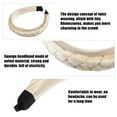 thumbnail image 4 of Unique Bargains 1 Pcs Velvet Twist Braid Headband Fashion Hairband for Woman Non Slip Beige, 4 of 7