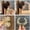Beige, variant on Sparkling Metal High Ponytail Clip Secure Fixing Hair Barrettes for Women Elegant Hairpin Accessories