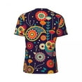 thumbnail image 6 of T Shirt For Men Vibrant Owl Running Summer Retro Floral Print Casual T-Shirts Hippie Tshirt For Men, 6 of 7