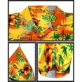 thumbnail image 6 of HAPPY BAY Men's Hawaiian Shirts Short Sleeve Button Down Shirt Men's Vacation Shirts Summer Beach Casual Tropical Shirts for Men Funny 4XL Ocean Chart, Orange, 6 of 6