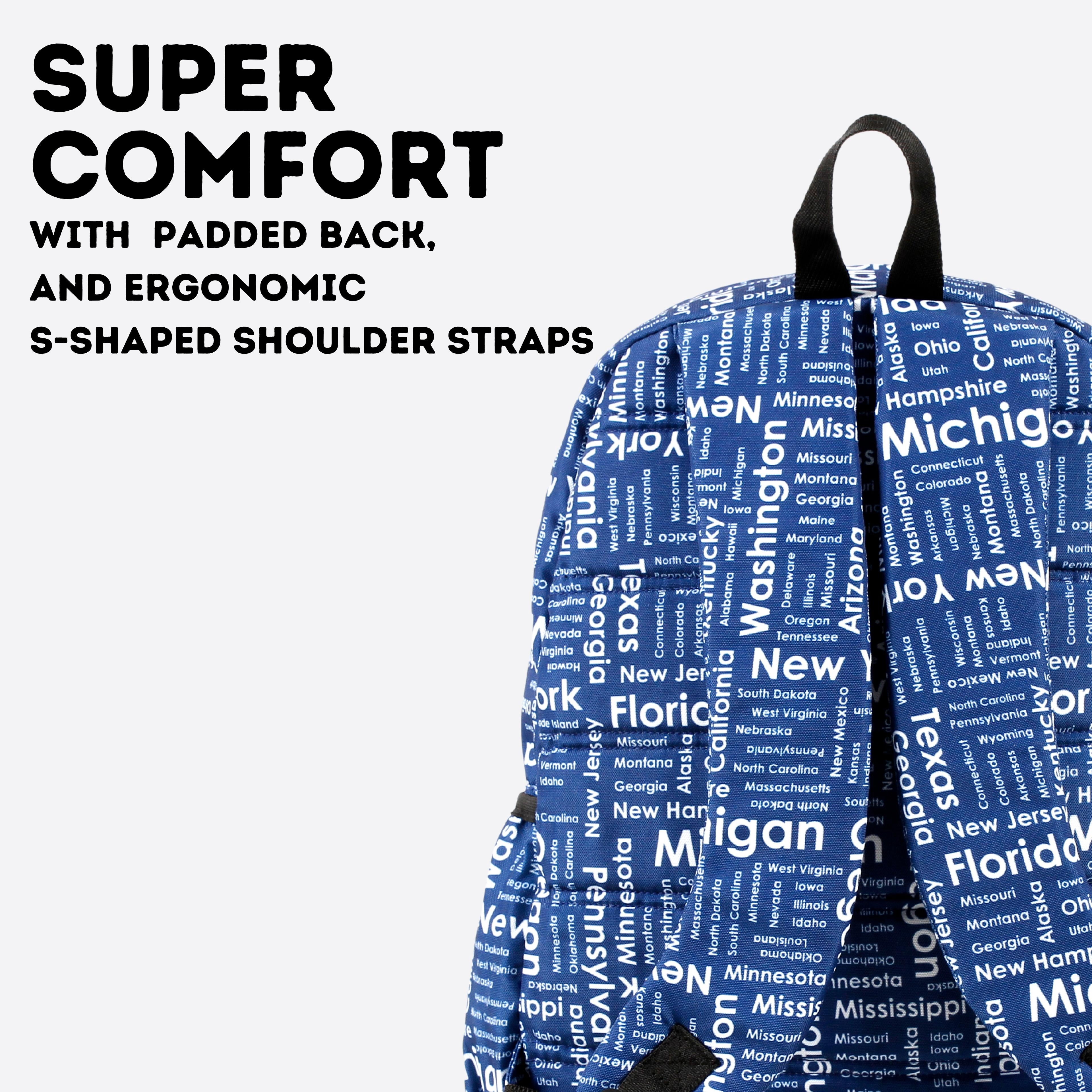 J World Oz 17" Day Backpack for School and Travel, Road Trip