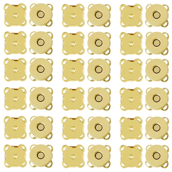 36Pcs 15mm Length Magnetic Buttons, Strong Closures for Sewing Leather Purses Backpacks Canvas Tote