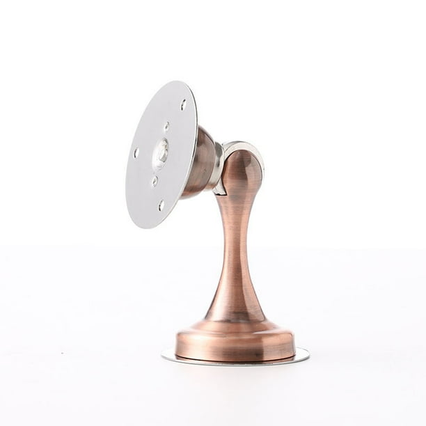 Toystoory Tope de puerta sin clavos de bajo ruido para baño, dormitorio, inodoro, tope de puerta de acero inoxidable, soporte para puertas a prueba de Conjuntos de muebles de dormitorio Rojo Bronce Toystoory HA066091-03