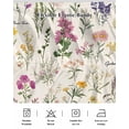 thumbnail image 5 of Wildflowers Wrap Around Bed Skirts for Queen Bed 18" Drop,Bed Skirt with Adjustable Elastic Belt Dust Ruffle Bed Valance for Bedroom Hotel Blossoming Botanical Prints Garden Floral Bed Frame Cover, 5 of 7