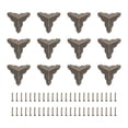 thumbnail image 1 of 12Pcs Box Corner Protectors, 35mm Metal Vintage Edge Guard with Screws, Bronze, 1 of 6