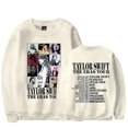 thumbnail image 1 of 2024 Taylor Swift The Eras Tour Sweatshirt Print Long Sleeve Crewneck Casual Loose Pullover Tops Fans Gifts For Men Women Adult Unisex Apricot S, 1 of 3