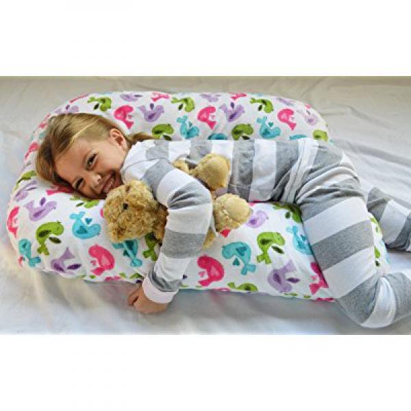 Sleep Zzz Bedtime Pillow w/ removable washable cover Birds pattern