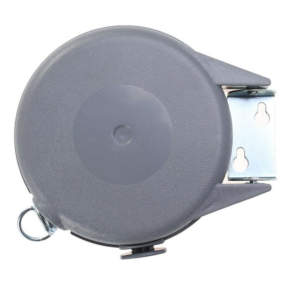 Retractable Clothesline Heavy Duty for Outdoor Use Made of ABS PVC Materials Light Grey 15 Meters