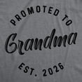 thumbnail image 2 of Womens Funny T Shirts Promoted To Grandma 2026 Sarcastic Family Tee For Ladies Womens Graphic Tees, 2 of 9