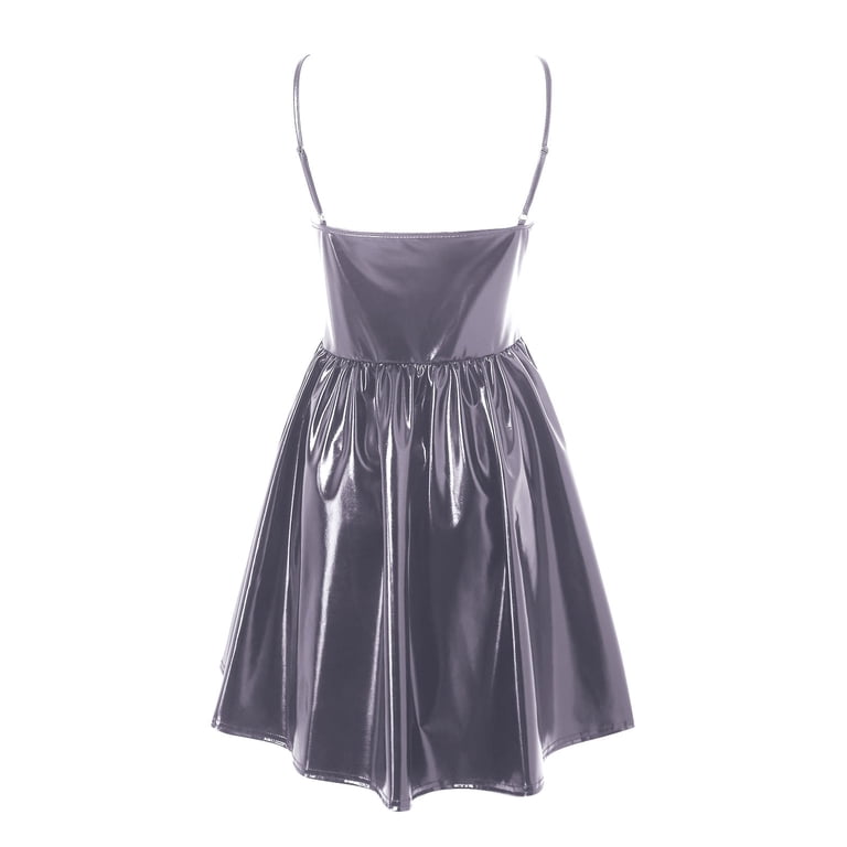 silver glitter strappy square neck bodycon dress TTUHYWXI Women's Metallic Cowl Cami Mini Sexy Club Party Night Short Dresses (Grey, L) Alessandra Rich Dress Black 4th of July celebrations Size:XL / XXL bold allure