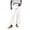 White, variant on Pants For Women Daily Elastic Waist Pockets Straight Solid Color Casual Pants Loose Long Trousers Pants