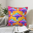 thumbnail image 6 of Kll Magic Mushrooms Decorative Throw Pillow Covers Velvet Soft For Couch Sofa Bedroom Living Room Outdoor -16"X16", 6 of 8