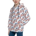 thumbnail image 2 of Lsque Donkey Patten Youth Hoodie Sweatshirt Pullover with Kangaroo Pocket Boys and Girls Hoodie Warm Hoodie for Kids-Small, 2 of 6
