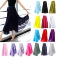 thumbnail image 6 of Dance Skirt with Adjustable Waist Tie Gymnastic Ballet Long Scarf Wrap Skirt, 6 of 13