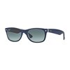 Ray Ban RB2132 NEW WAYFARER 605371 55M Matte Blue On Transparent/Grey Gradient Sunglasses For Men For Women