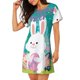 thumbnail image 2 of Disketp Happy easter para Camisón Corto de Manga Corta para Mujeres, Camisón Cómodo con Escote Redondo, Bonito y Confortable, 2 of 6