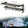 thumbnail image 1 of 2-story RV Foldable Towel Rack For Wall Storage, Saves Space In Campers. 90° Folding Design Organizes RV Accessories Efficiently ,Easy to Use, 1 of 7