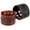 Brown, variant on Men's Women's Punk Braid Faux Leather Wide Cuff Bracelet Button Wristband Bangle