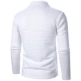 thumbnail image 5 of Men's Quarter Zip Knit Sweater Neck Casual Pullover Ribbed Edge Comfortable Stylish Warm Winter Top Mens Casual Crew Neck Basic Tees, 5 of 5