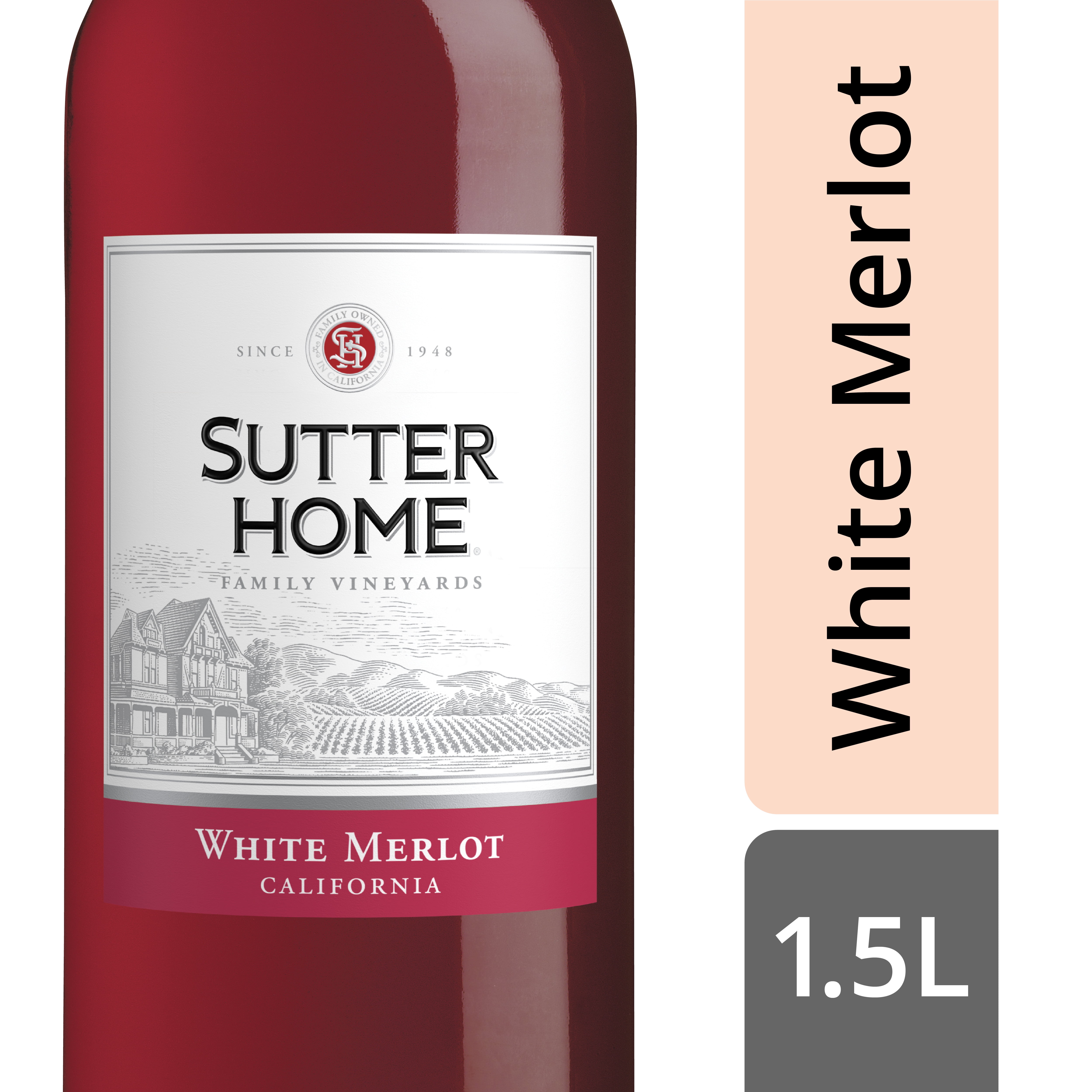 Sutter Home White Merlot Wine 1.5 LT