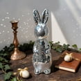 thumbnail image 4 of Easter Decor，Easter Decorations,Easter Hanging Ornaments,Mosaics Glass Easter Bunny Decorative Ornament, Party Supplies, Home Tabletop Holiday Decor, Spring Centerpiece Craft(Multicolor M), 4 of 7