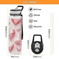 thumbnail image 3 of Valentine's Day Heart Diamond Sports Water Bottle Portable Travel Mug 32oz BPA Free Leak Proof Straw Transparent Tritan for Gym Yoga Cycling Camping, 3 of 7
