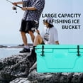 thumbnail image 2 of 65 Quart Hard Large Cooler Insulation Portable Ice Chest Box with Wheels and Handle,High Performance Popular Cooler Box for Beach Drink Beverage Camping Picnic Fishing Boat Barbecue, Blue, 2 of 9