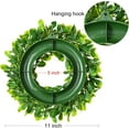 thumbnail image 4 of Artificial Green Leaves Wreath - 20" Large Boxwood Wreath for Front Door Wall Window Farmhouse Decoration, 4 of 5