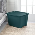 thumbnail image 5 of Sterilite 18 Gallon Tote Box Plastic, Teal Rain, Set of 8, 5 of 9