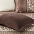 thumbnail image 3 of JERFIT Reversible King Size Jacquard Bedspread Set, 5-Piece Red Floral Medallion Design, Quilted Cotton Blend Comforter Cover with Decorative Pillows, 3 of 10