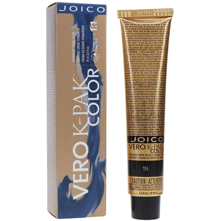 Joico Vero K-Pak Permanent Cream Hair Color - 1N Black, Long Joico Vero K-Pak Permanent Cream Hair Color - 1N Black, Long