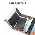 thumbnail image 3 of Amdohai Wallet Card Holder PU Card Case Protector RFID Blocking Snap Button Pop-Up Tab Credit Anti-theft for Women Men Businessman, 3 of 8