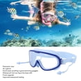 thumbnail image 4 of Gafas de Natación para Niños, Marco Grande, Impermebles, No Antiniebla, Suministros de Natación Hd Con Clip para la Nariz para Niños y Niñas, Azul, 4 of 7