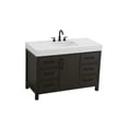 thumbnail image 6 of Elegant Kitchen and Bath 48 inch Single Bathroom Vanity In Mocha Brown, 6 of 10