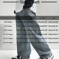 thumbnail image 2 of OGLCCG Boy's Casual Straight Leg Jeans Elastic Waist Loose Fit Denim Pants with Pockets Lightweight Baggy Jean Pants Size 5-15 Years, 2 of 6