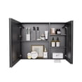 thumbnail image 2 of TKBRWU Medicine Cabinet 31.5 Inch LED White Light Anti-Fog Mirror with Two Doors, Aluminum, 2 of 9