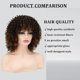 thumbnail image 2 of Brown Afro Kinky Wig for Black Women,Short Curly Wig Synthetic Heat Resistant, 2 of 5