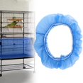 thumbnail image 2 of Loetky Bird Cage Cover Seed Catcher Skirt, Adjustable Nylon Mesh Net Cover for Parrot & African Grey Cages, Machine Washable, 2 of 5