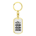 thumbnail image 4 of A Mother is First Friend  Mom Stainless Steel or 18k Gold Premium Swivel Dog Tag Keychain, 4 of 16