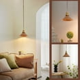thumbnail image 4 of Oyisen Hanging Pendant Light Rusted Copper Lampshade with Adjustable Cord Pendant Ceiling Lights Retro Antique Hanging Light for Kitchen Island Living Room and Dining Room, 4 of 7