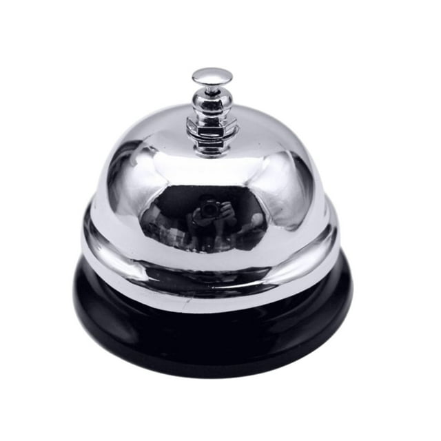 Campana de metal de hierro Matsuzay para servicio de restaurante sonido claro construcción robusta color plata