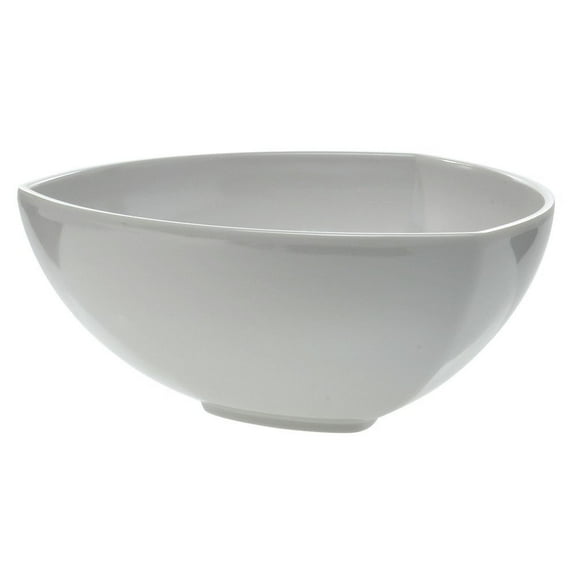 HUBERT® Triangle Shape Serving Bowl 73 oz White Melamine - 10" L x 10" W x 4 3/8" H