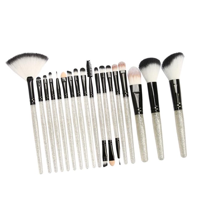 HILABEE 18-piece cosmetic brush set for Foundation Powder Concealer -Black