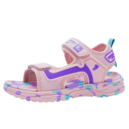 

Fimkaul Girls Sandals Children Comfortable Soft Sole Lightweight Boys Snd Casual Fashion Student Beach Shoes Pink