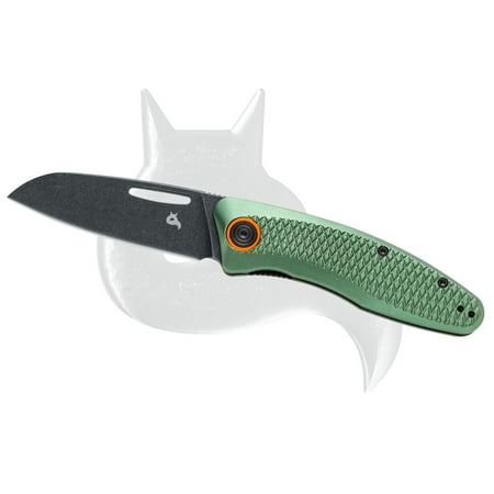 BLACK FOX Knives Feresa Liner Lock FX-762OD Green Aluminum & D2 Pocket Knife